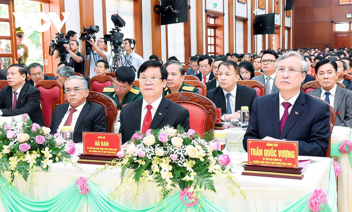 Thường trực Ban Bí thư Trần Quốc Vượng dự Đại hội Đại biểu Đảng bộ tỉnh Gia Lai